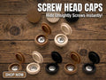 Screw Head Caps / Screw Covers | Discreet 3D-Printed Screw Covers