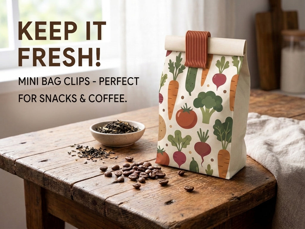 MINI BAG CLIPS | REUSABLE SNACK & FOOD BAG SEALING CLIPS