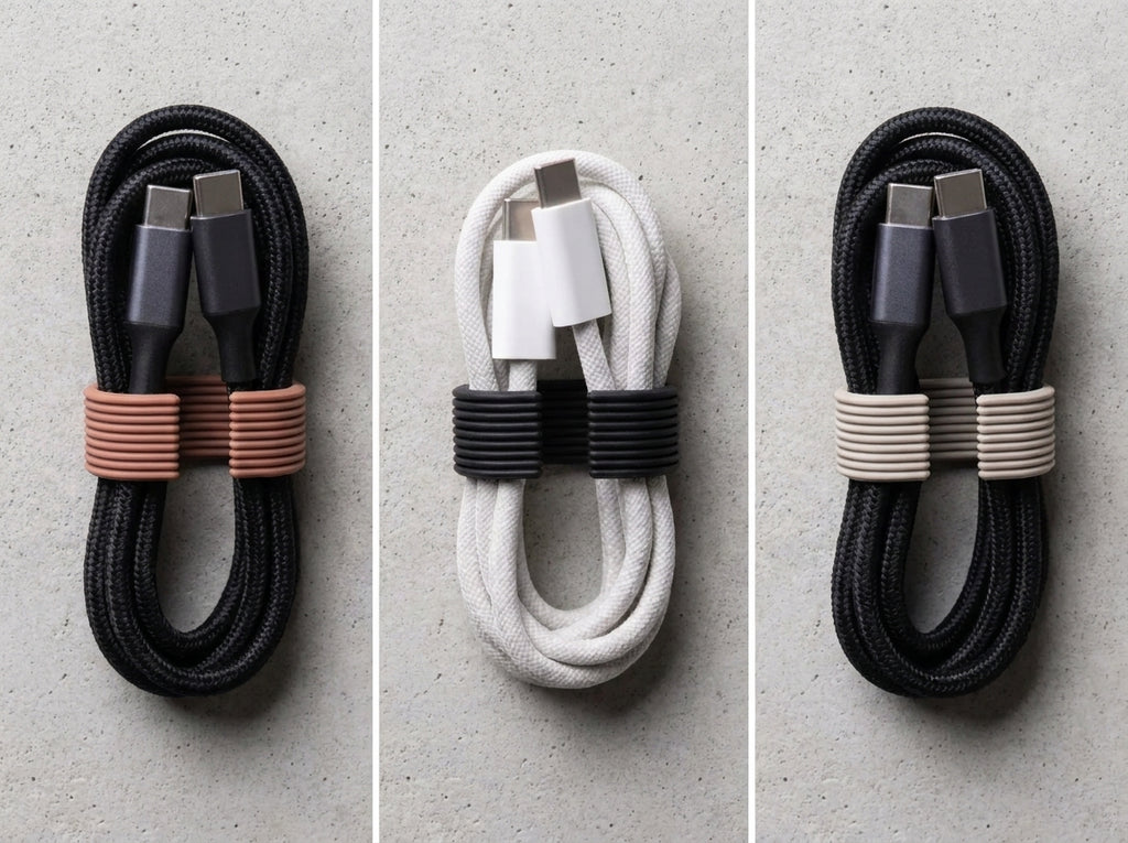 3-Pack 3D Printed Cable Organizers | Small, Medium, Large