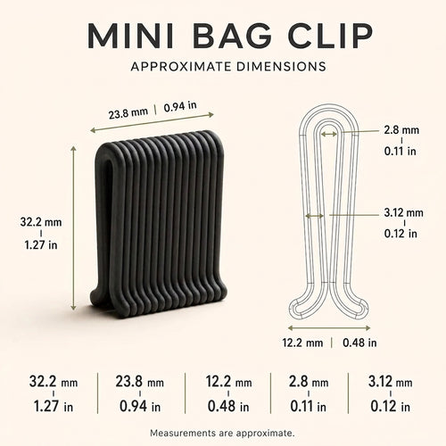 MINI BAG CLIPS | REUSABLE SNACK & FOOD BAG SEALING CLIPS